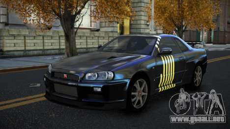 Nissan Skyline R34 Terjam S2 para GTA 4