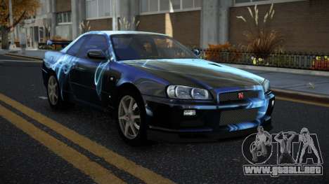 Nissan Skyline R34 Terjam S5 para GTA 4