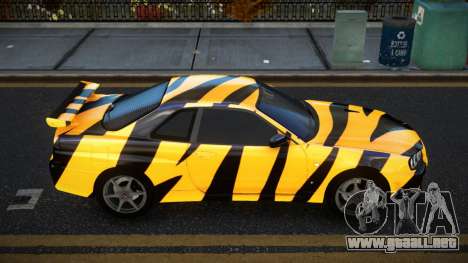 Nissan Skyline R34 Terjam S14 para GTA 4