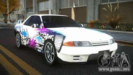 Nissan Skyline R32 Xislesam S8 para GTA 4