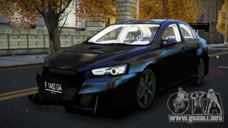 Mitsubishi Lancer Evolution X Xacam para GTA 4