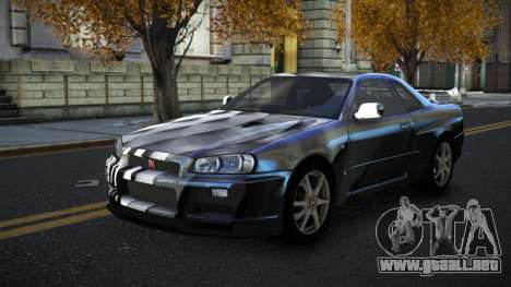 Nissan Skyline R34 Terjam S3 para GTA 4