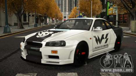 Nissan Skyline R34 Puzuvu para GTA 4