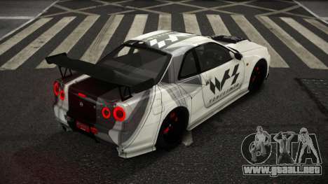 Nissan Skyline R34 Puzuvu para GTA 4