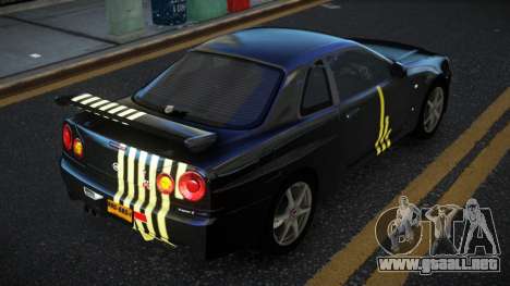 Nissan Skyline R34 Terjam S2 para GTA 4