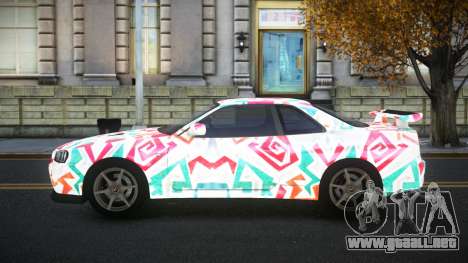 Nissan Skyline R34 Terjam S8 para GTA 4