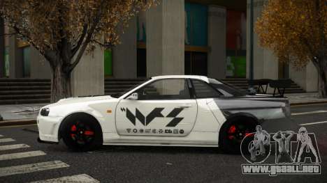 Nissan Skyline R34 Puzuvu para GTA 4