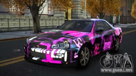 Nissan Skyline R34 Terjam S13 para GTA 4