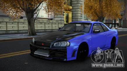 Nissan Skyline R34 Aniz para GTA 4