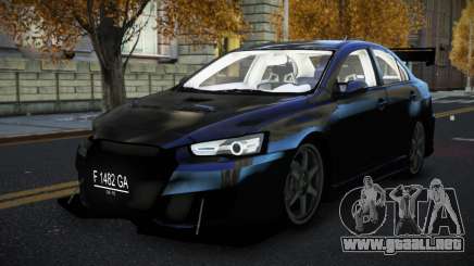 Mitsubishi Lancer Evolution X Xacam para GTA 4