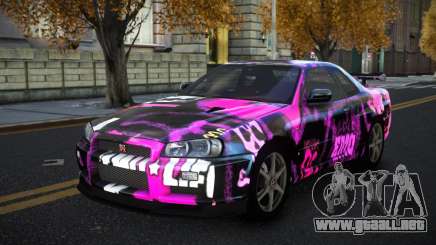 Nissan Skyline R34 Terjam S13 para GTA 4