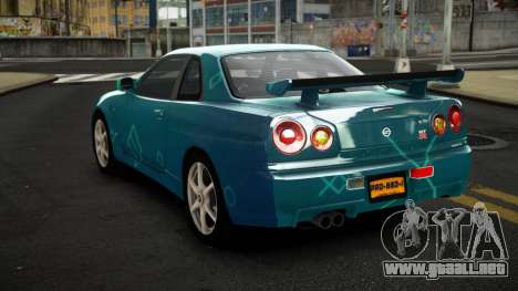 Nissan Skyline R34 Nalyntiny S6 para GTA 4