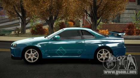 Nissan Skyline R34 Nalyntiny S6 para GTA 4