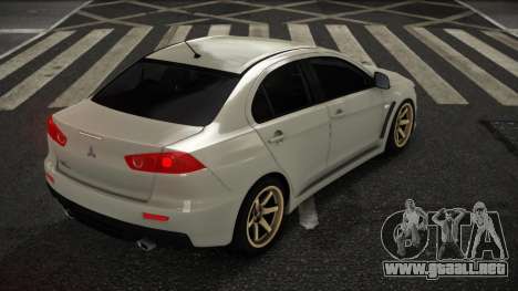 Mitsubishi Lancer Evolution X Zuhzipuf para GTA 4