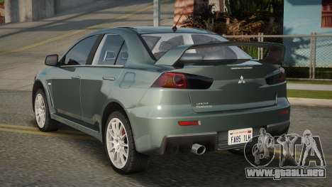 Mitsubishi Lancer Evo X Carrey para GTA San Andreas
