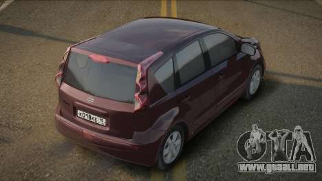 2007 Nissan Note E11 (optimized model) para GTA San Andreas