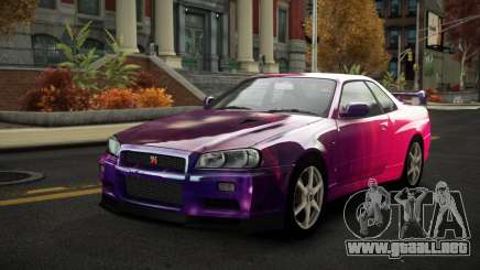 Nissan Skyline R34 Nalyntiny S8 para GTA 4