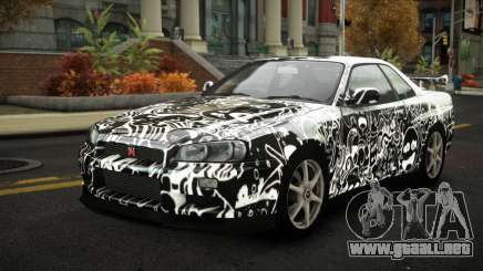 Nissan Skyline R34 Nalyntiny S13 para GTA 4