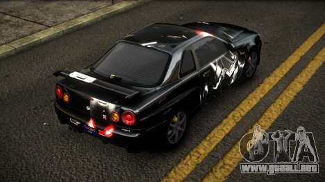 Nissan Skyline R34 Erxah S4 para GTA 4