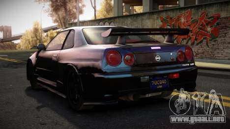 Nissan Skyline R34 Mirvavixe para GTA 4