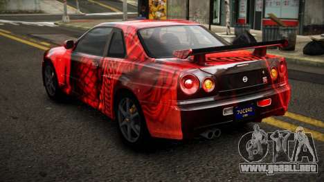 Nissan Skyline R34 Erxah S1 para GTA 4