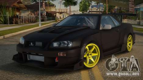 Nissan Skyline R34 Analber para GTA San Andreas