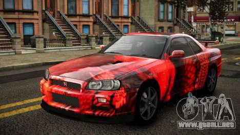 Nissan Skyline R34 Erxah S1 para GTA 4