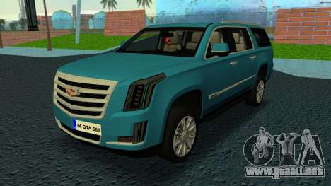 Cadillac Escalade 2019 para GTA Vice City