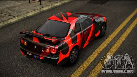 Nissan Skyline R34 Erxah S7 para GTA 4