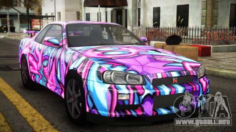 Nissan Skyline R34 Erxah S14 para GTA 4