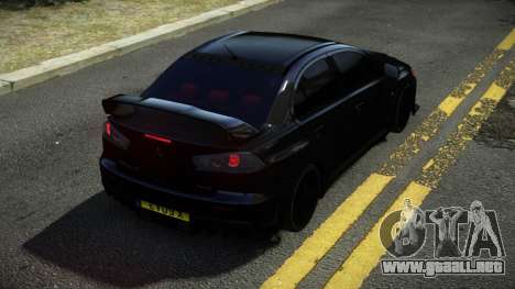 Mitsubishi Lancer Evolution X Recaka para GTA 4