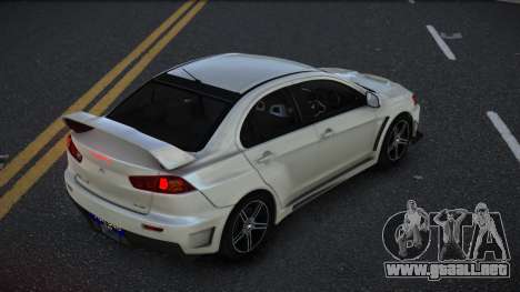 Mitsubishi Lancer Evolution X Ruwminih para GTA 4