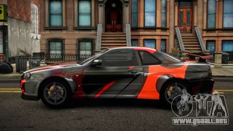Nissan Skyline R34 Erxah S7 para GTA 4
