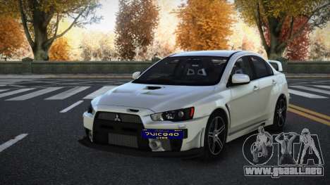 Mitsubishi Lancer Evolution X Ruwminih para GTA 4