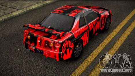 Nissan Skyline R34 Erxah S8 para GTA 4