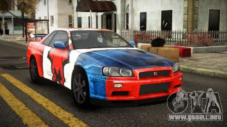 Nissan Skyline R34 Erxah S12 para GTA 4