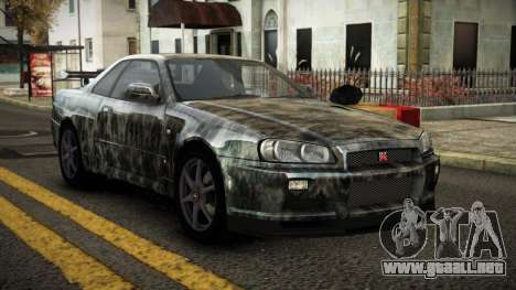 Nissan Skyline R34 Erxah S5 para GTA 4