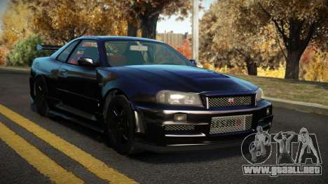 Nissan Skyline R34 Mirvavixe para GTA 4