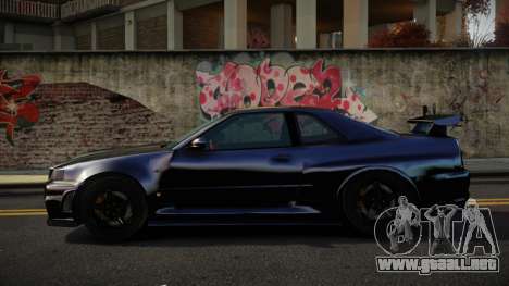 Nissan Skyline R34 Mirvavixe para GTA 4