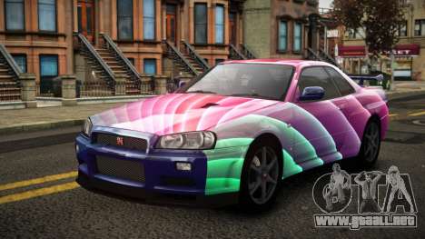 Nissan Skyline R34 Erxah S10 para GTA 4