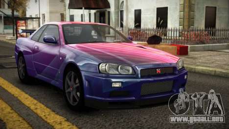 Nissan Skyline R34 Erxah S10 para GTA 4