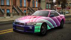 Nissan Skyline R34 Erxah S10 para GTA 4