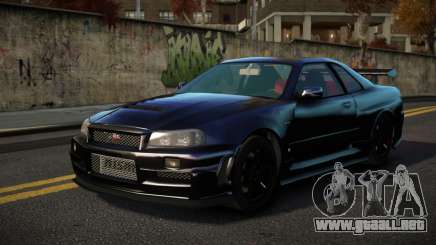 Nissan Skyline R34 Mirvavixe para GTA 4