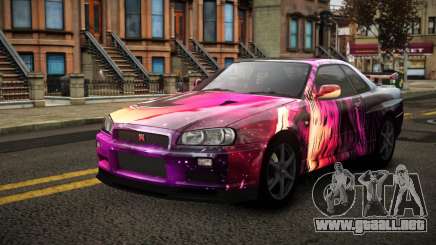 Nissan Skyline R34 Erxah S9 para GTA 4