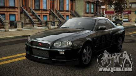Nissan Skyline R34 Erxah S2 para GTA 4