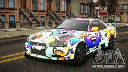 Nissan Skyline R34 Erxah S13 para GTA 4