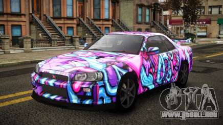 Nissan Skyline R34 Erxah S14 para GTA 4