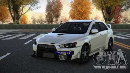 Mitsubishi Lancer Evolution X Ruwminih para GTA 4
