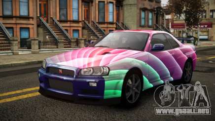 Nissan Skyline R34 Erxah S10 para GTA 4