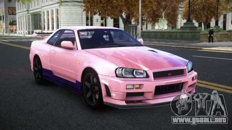Nissan Skyline R34 Selyn S10 para GTA 4